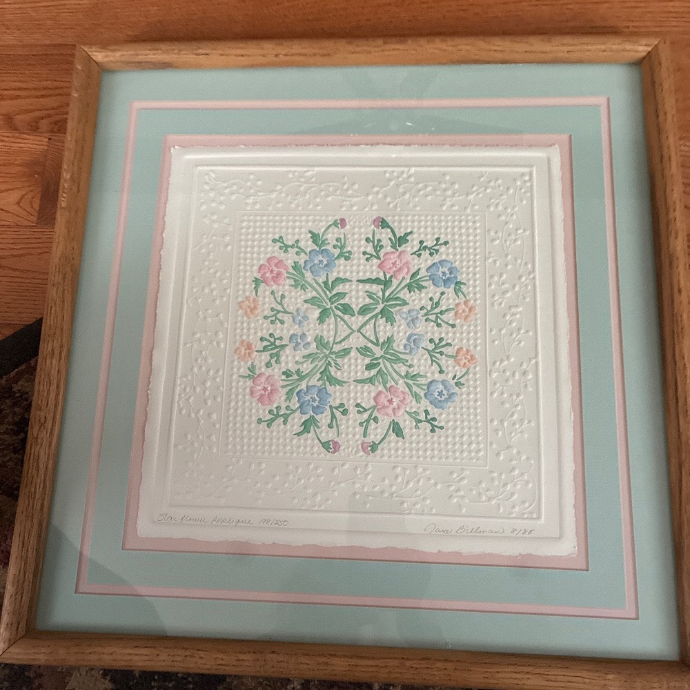 Jane Billman Star flower applique